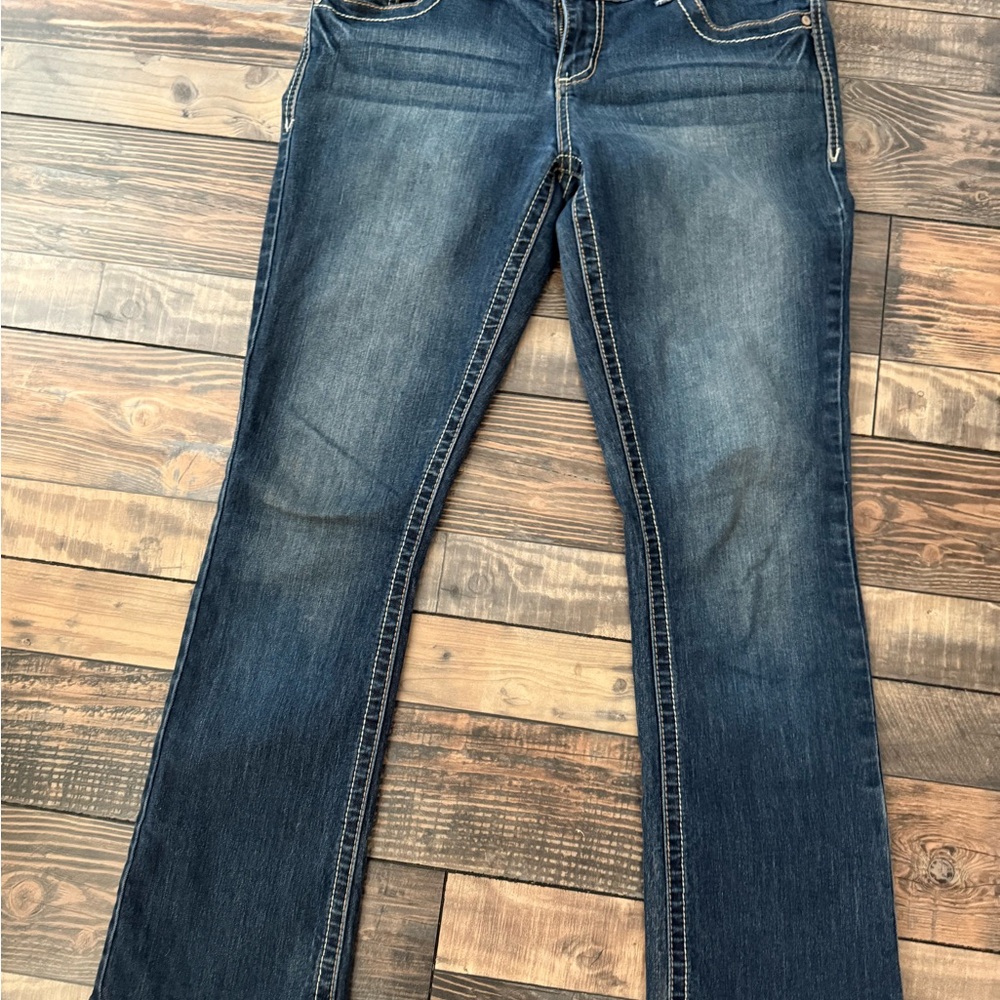 Maurices Dark Blue Straight Leg Jeans